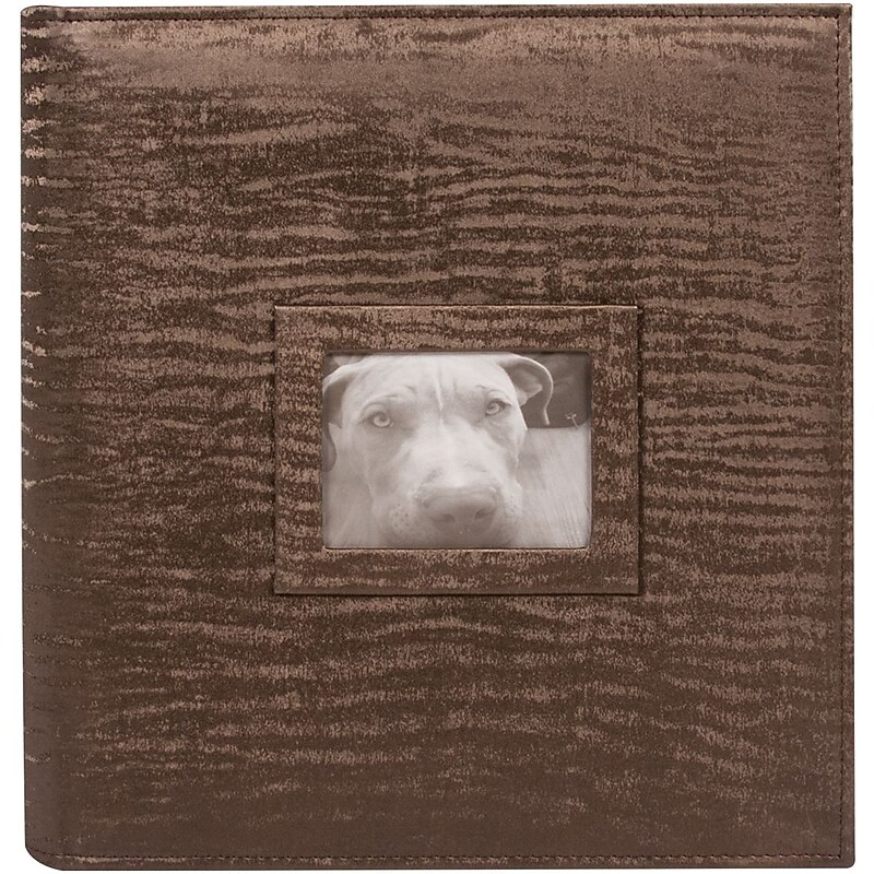 Ultra Pro Faux Leather Ring Bound Scrapbooking Album, 11" x 8.5", Brown (58009) image 1