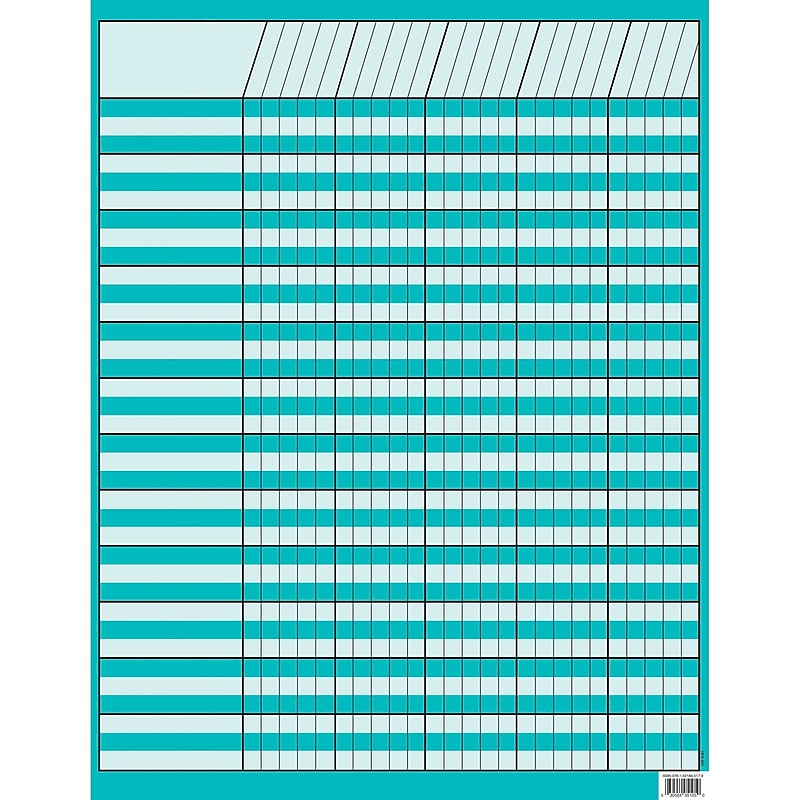Assorted Publishers Creative Teaching Press Incentive Chart, 22" x 17", Turquoise (CTP5105) image 1