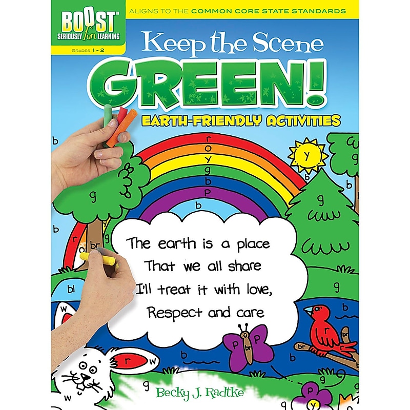 Dover® Boost™ Keep the Scene Green! Coloring Book image 1
