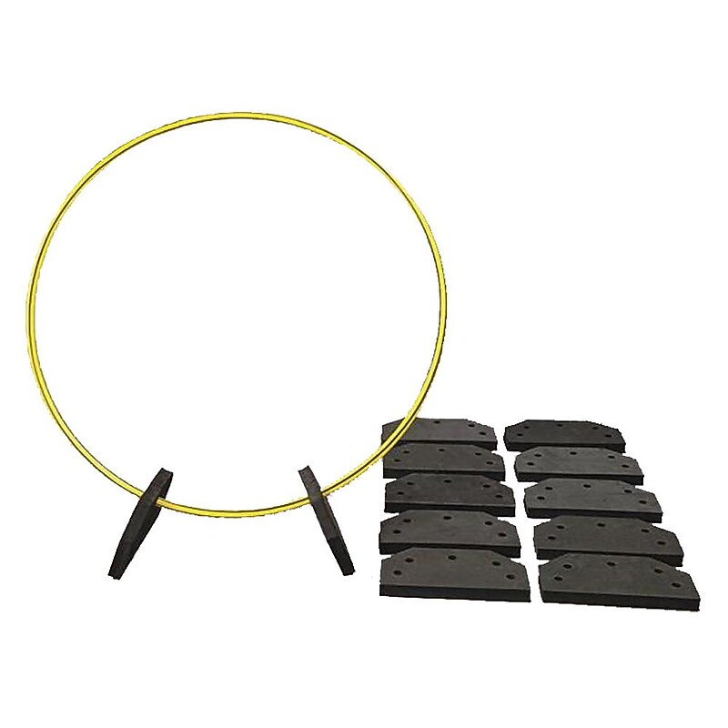 Spectrum Candy-Striped EVA Foam Hoop Holders, 12/Pack (W10375) image 1