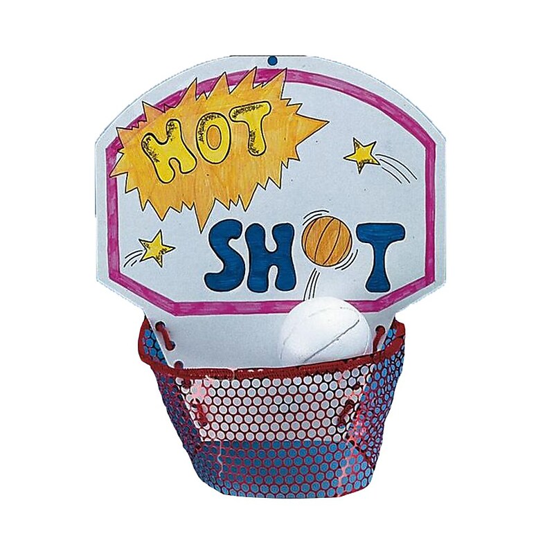 S&S Hot Shot Basketball Craft Kit, 50/Pack (GP991) image 1