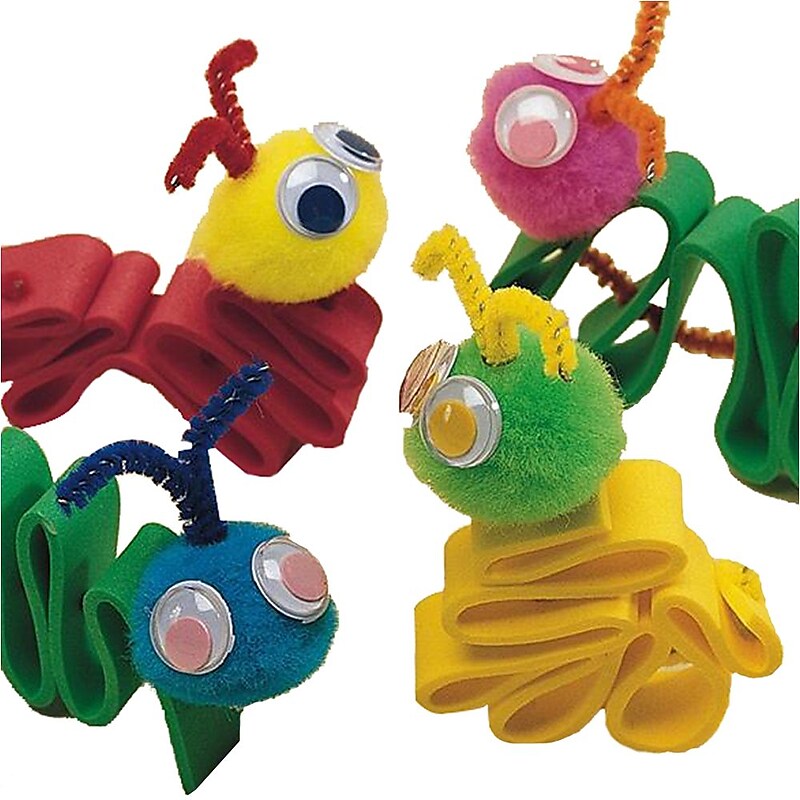 S&S Super Foam Slithering Sam Craft Kit, 100/Pack (GP1334) image 1