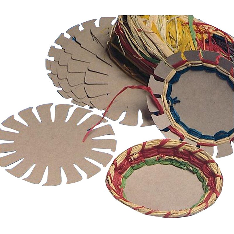 S&S Worldwide Raffia Basket Group Pack, 24/Pack image 1