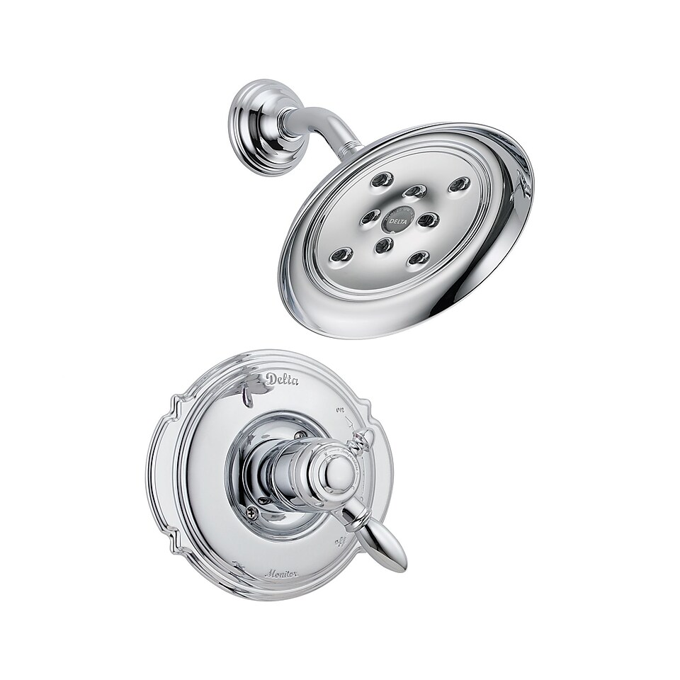 Delta Victorian Monitor 17 Series Shower Faucet Trim with Lever Handles; Chrome