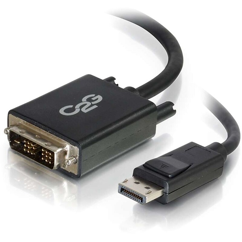 C2G 6' DisplayPort to DVI-D Adapter Cable, Black (54329) image 1