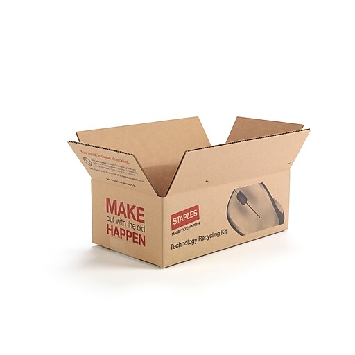 Staples® Electronics Recycling Program, Small Electronic Recycling Box