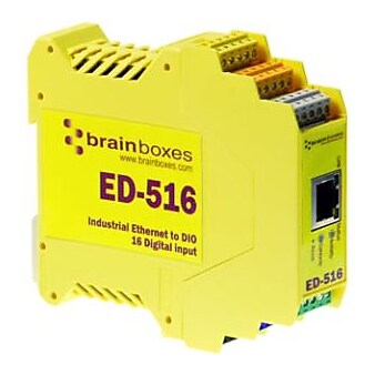 Brainboxes ED-516 Ethernet to 16 Digital Input Device Server