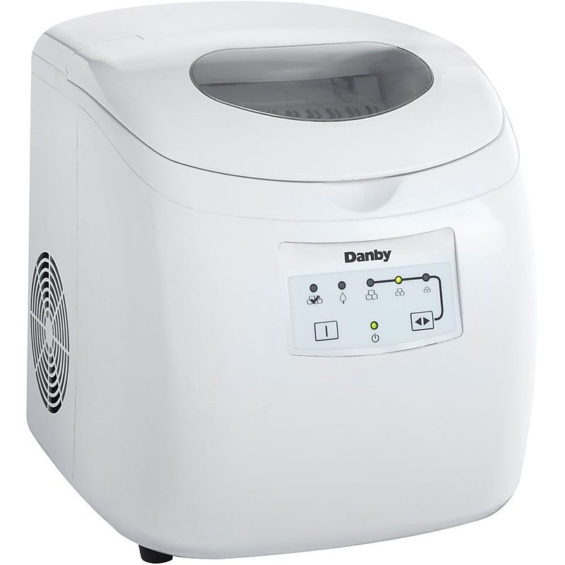 Danby® DIM2500 2 lbs. Portable 3 Cube Sizes Ice Maker, White image 1