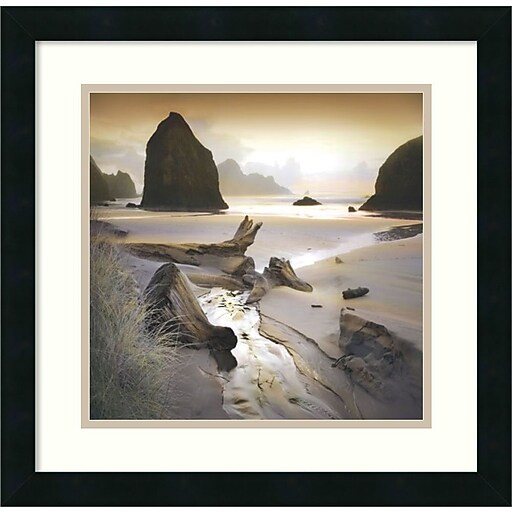 Amanti Art "She Sleeps In The Sand" Framed Art by William Vanscoy at