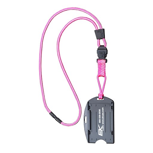 EK 10942CC103 Dual Sided Smart Card Holder with Detachable Lanyard