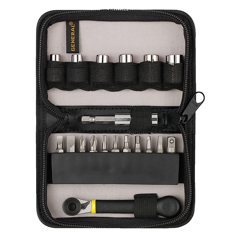 General Tools® 18 Piece Ratchet Offset Screwdriver Set image 1