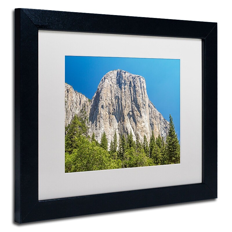Trademark Pierre Leclerc "El Capitain" Art, White Matte W/Black Frame, 11" x 14" image 1