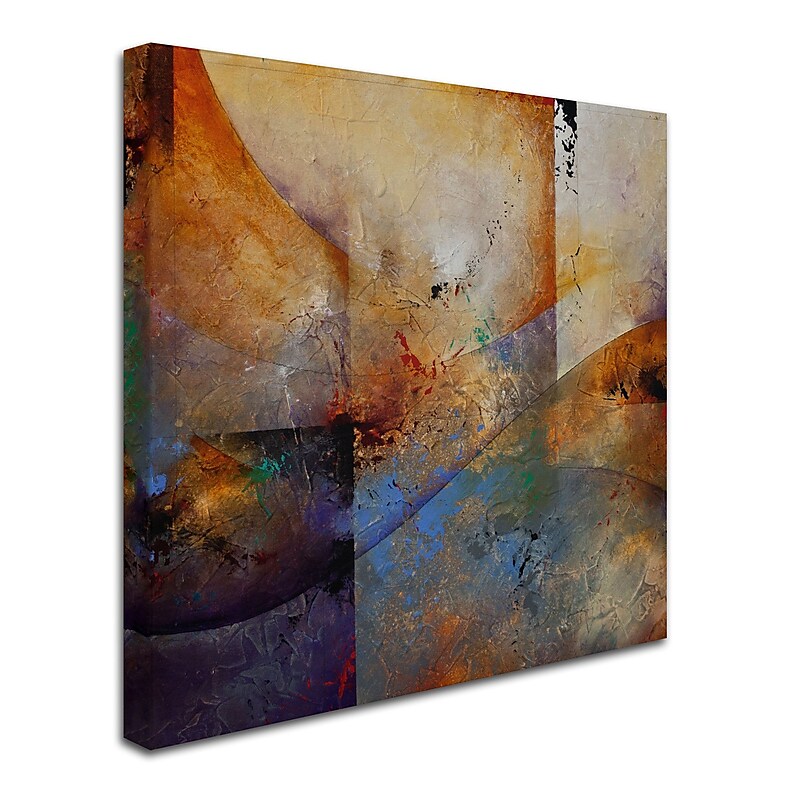 Trademark CH Studios "Influx" Gallery-Wrapped Canvas Art, 14" x 14" image 1