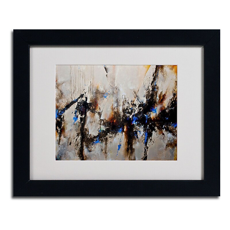 Trademark CH Studios "Sands of Time III" Art, White Matte W/Black Frame, 11" x 14" image 1