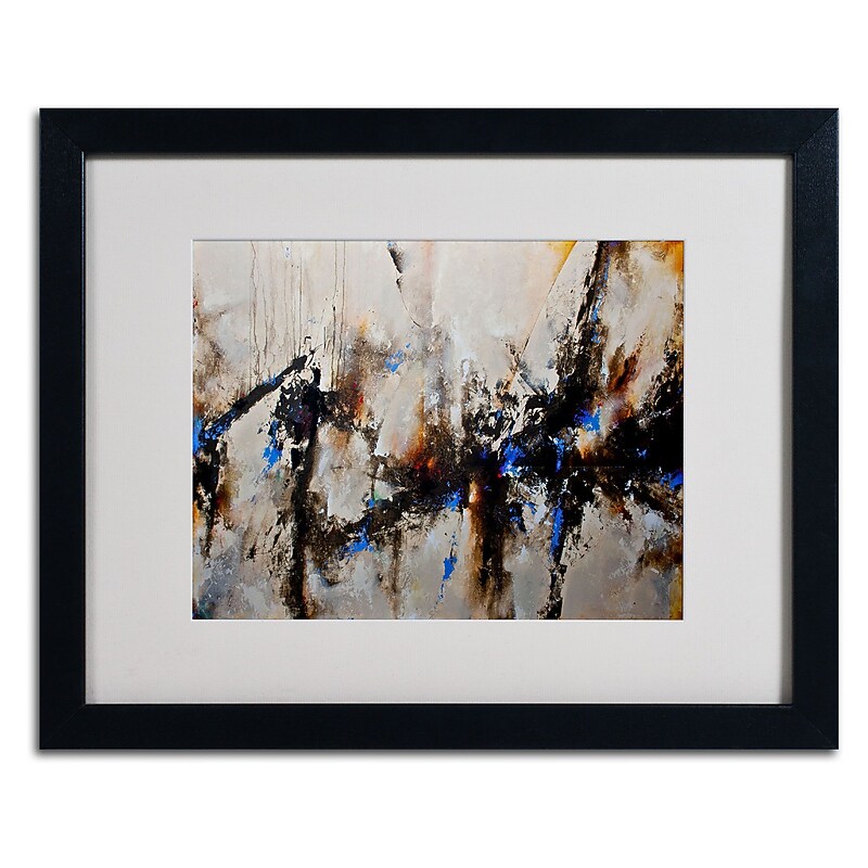 Trademark CH Studios "Sands of Time III" Art, White Matte W/Black Frame, 16" x 20" image 1
