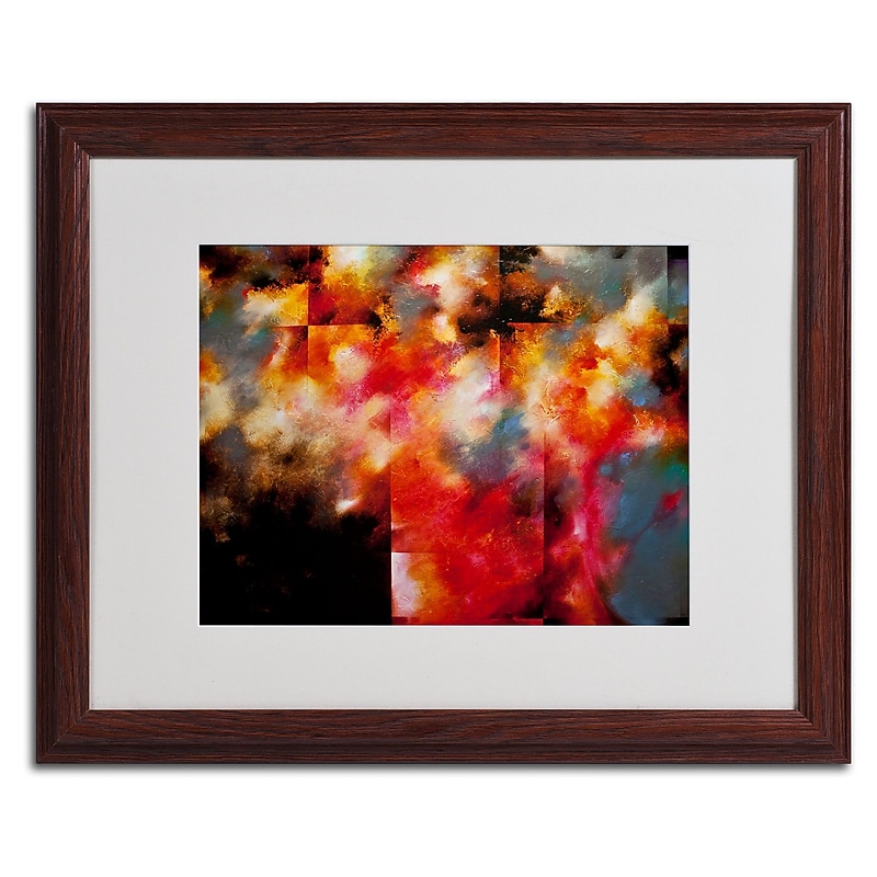 Trademark CH Studios "Dreamscape" Art, White Matte W/Wood Frame, 16" x 20" image 1