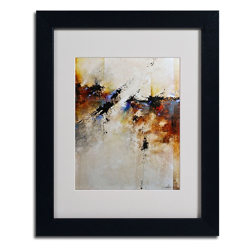 Trademark CH Studios "Fallen Light" Art, White Matte W/Black Frame, 11" x 14" image 1