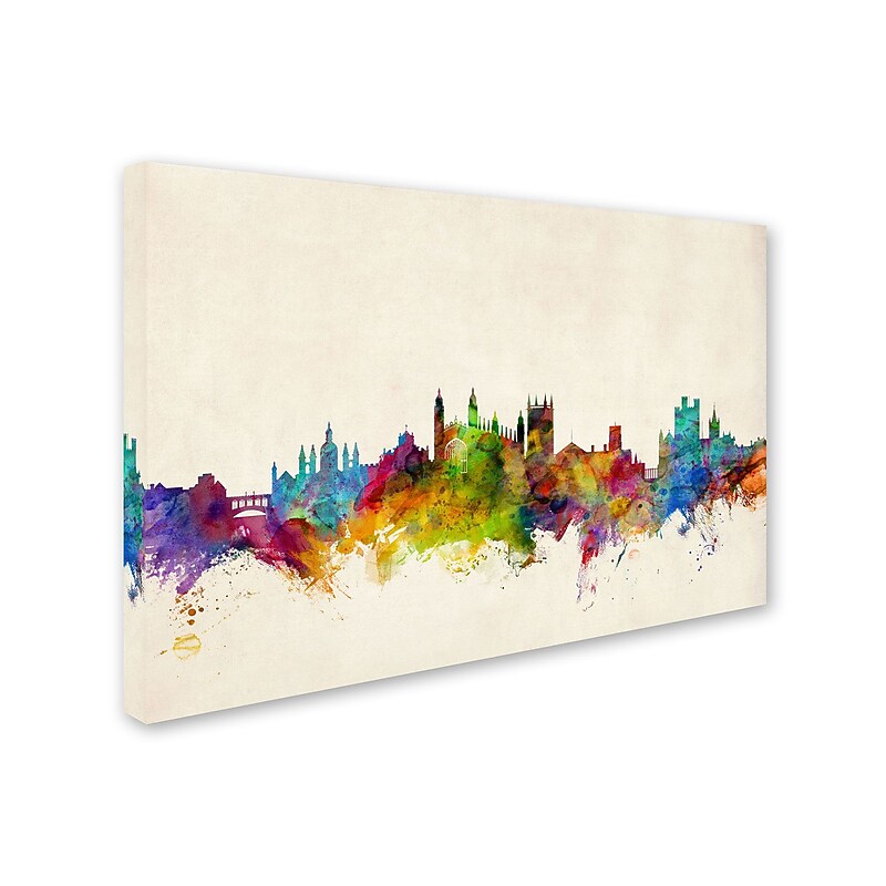 Trademark Michael Tompsett "Cambridge England Skyline II" Gallery-Wrapped Canvas Art, 16" x 24" image 1