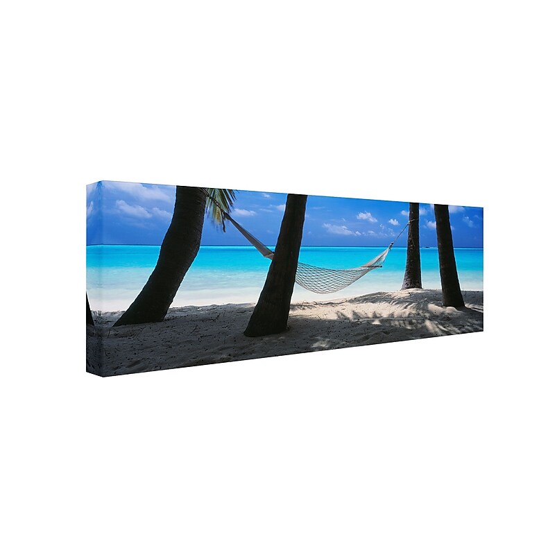 Trademark David Evans "Island Bliss" Gallery-Wrapped Canvas Art, 8" x 24" image 1