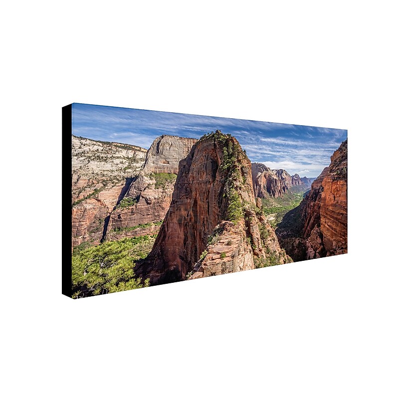 Trademark Pierre Leclerc "Angels Landing" Gallery-Wrapped Canvas Art, 16" x 32" image 1