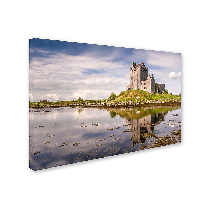 Trademark Pierre Leclerc "Dunguaire Castle Ireland" Gallery-Wrapped Canvas Art, 30" x 47" image 1