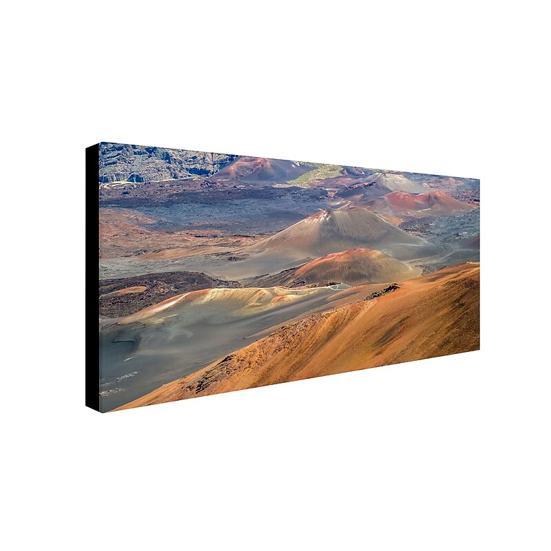 Trademark Pierre Leclerc "Haleakala Volcano" Gallery-Wrapped Canvas Art, 24" x 47" image 1