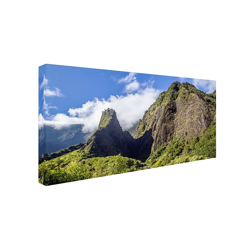 Trademark Pierre Leclerc "Iao Valley" Gallery-Wrapped Canvas Art, 16" x 32" image 1