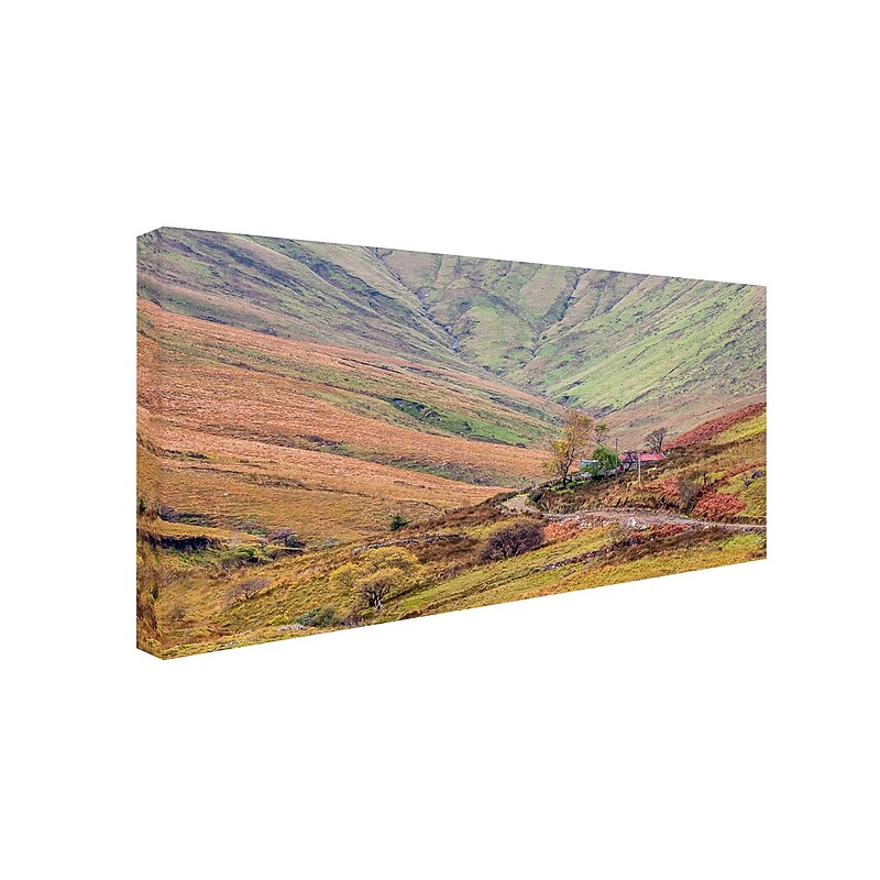 Trademark Pierre Leclerc "Ireland Autumn Cottage" Gallery-Wrapped Canvas Art, 16" x 32" image 1
