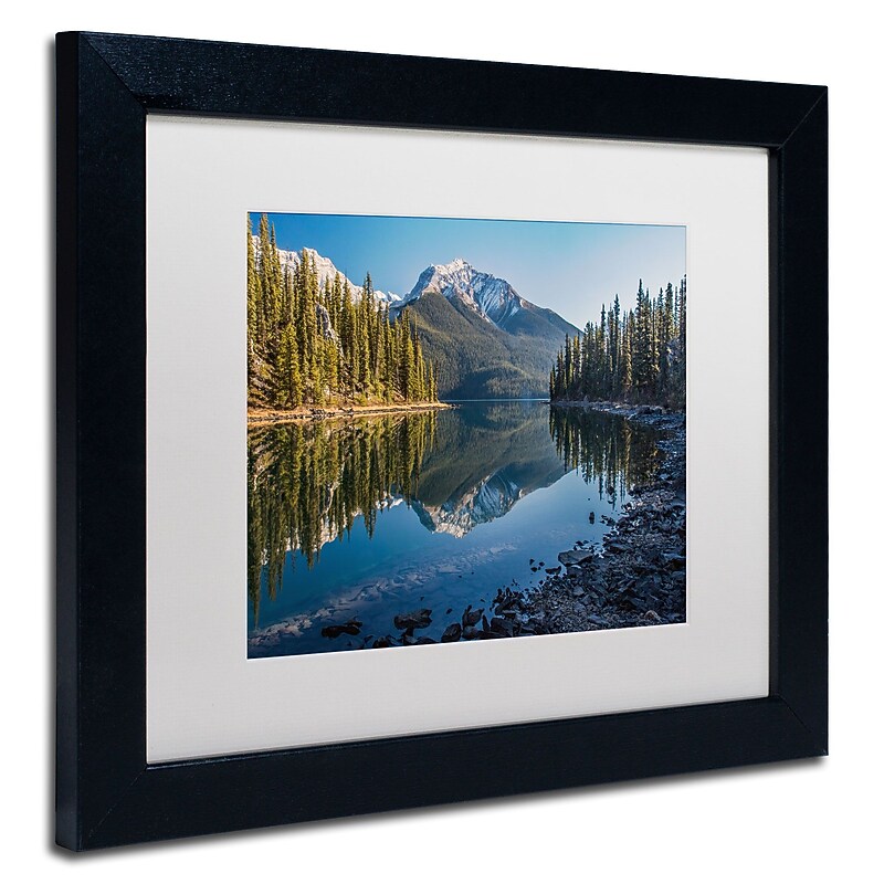 Trademark Pierre Leclerc "Jasper Morning" Art, White Matte W/Black Frame, 11" x 14" image 1