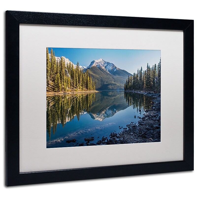 Trademark Pierre Leclerc "Jasper Morning" Art, White Matte W/Black Frame, 16" x 20" image 1