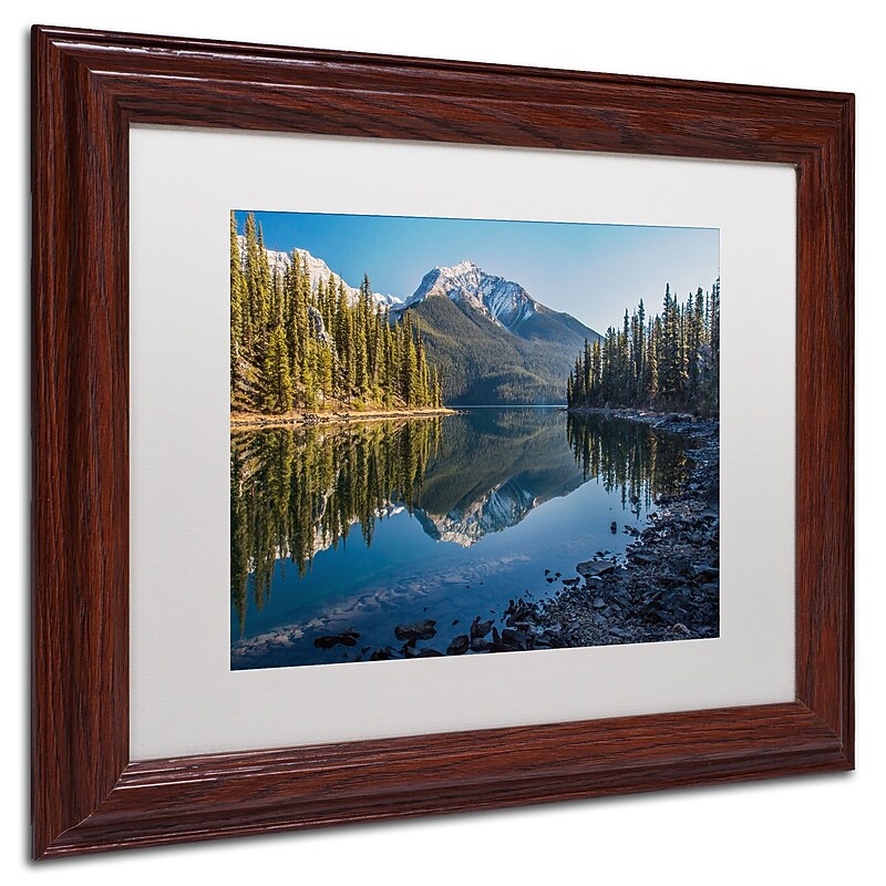 Trademark Pierre Leclerc "Jasper Morning" Art, White Matte W/Wood Frame, 11" x 14" image 1
