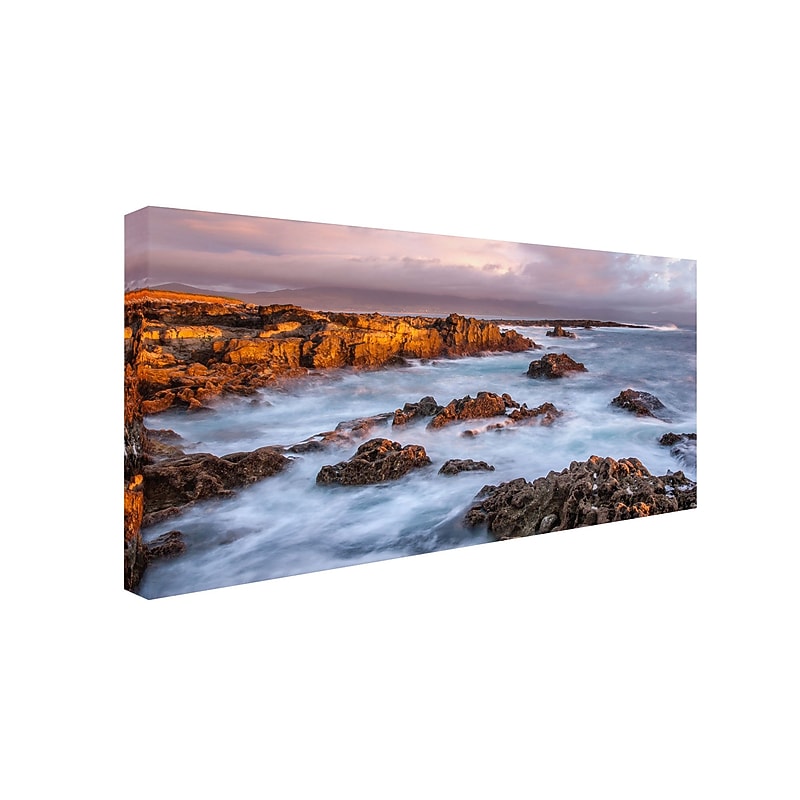 Trademark Pierre Leclerc "Kerry Sunset Ireland" Gallery-Wrapped Canvas Art, 12" x 24" image 1