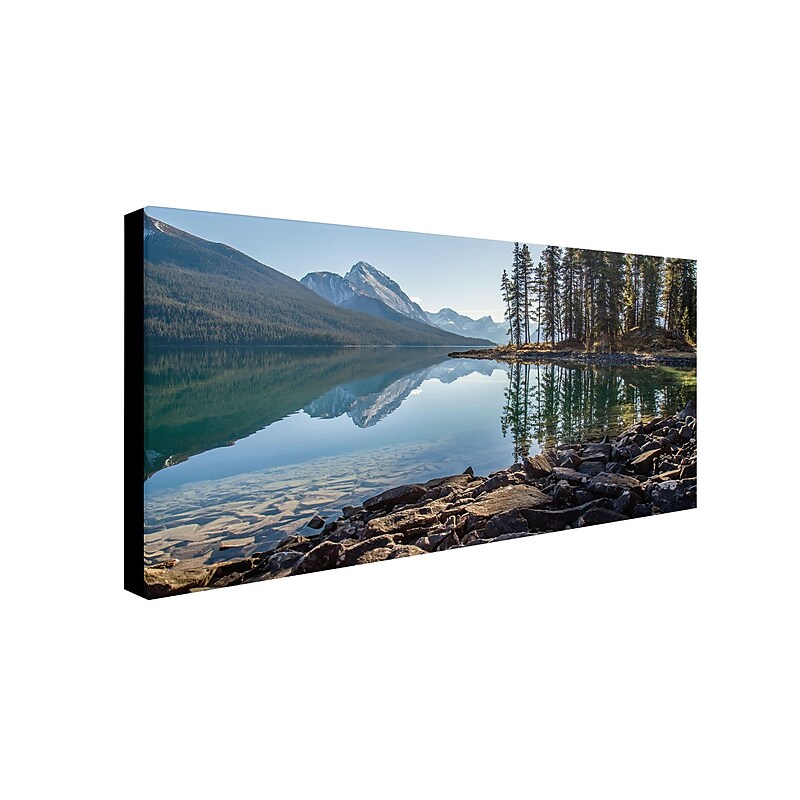 Trademark Pierre Leclerc "Lake Sunlight" Gallery-Wrapped Canvas Art, 24" x 47" image 1