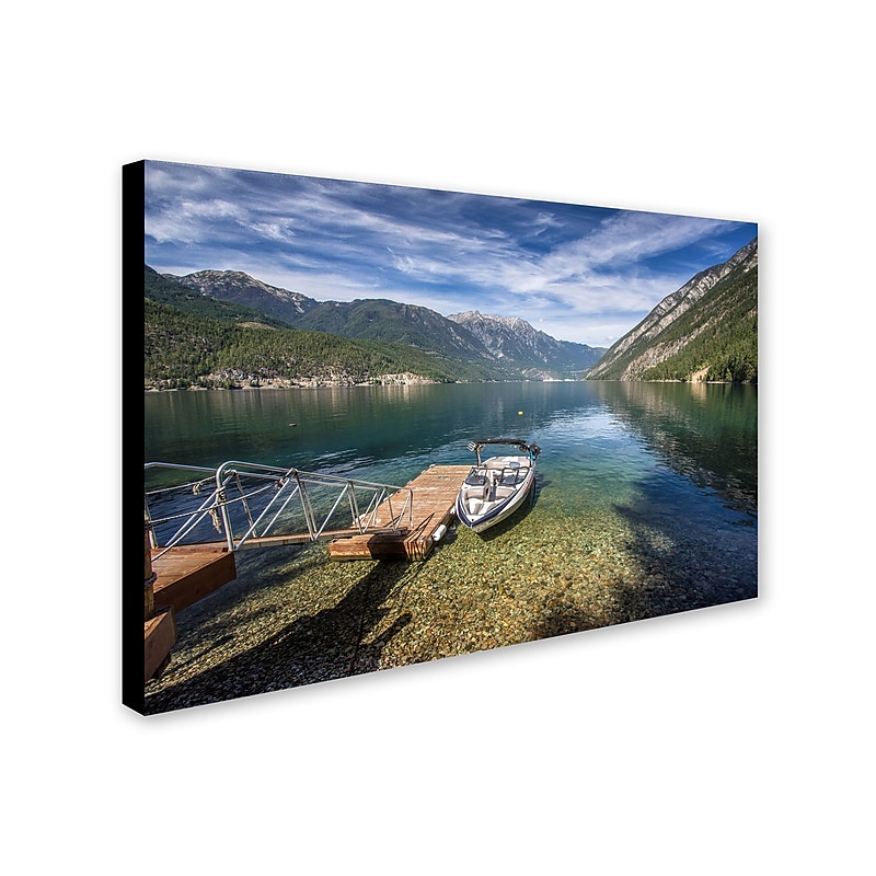 Trademark Pierre Leclerc "Lake" Gallery-Wrapped Canvas Art, 30" x 47" image 1