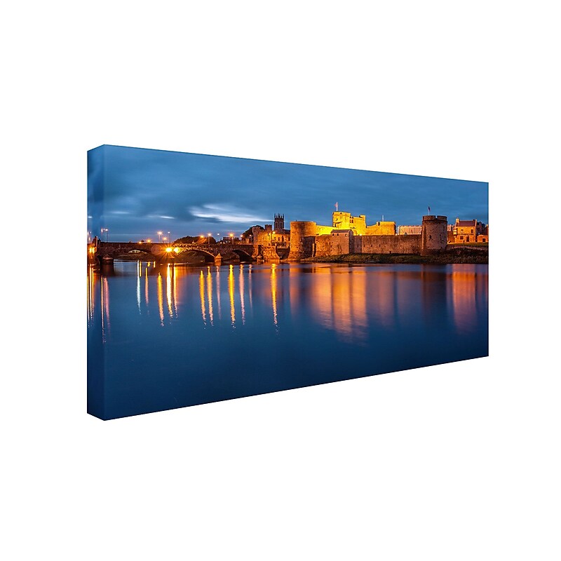 Trademark Pierre Leclerc "Limerick Ireland" Gallery-Wrapped Canvas Art, 24" x 47" image 1