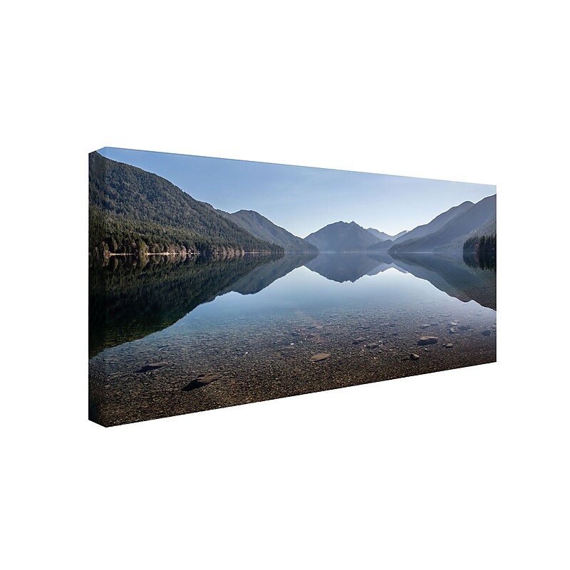 Trademark Pierre Leclerc "Olympic Reflection" Gallery-Wrapped Canvas Art, 24" x 47" image 1