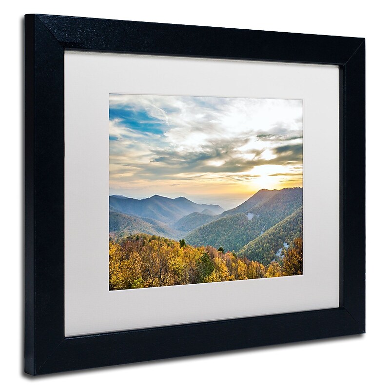 Trademark Pierre Leclerc "Shenandoah" Art, White Matte W/Black Frame, 11" x 14" image 1