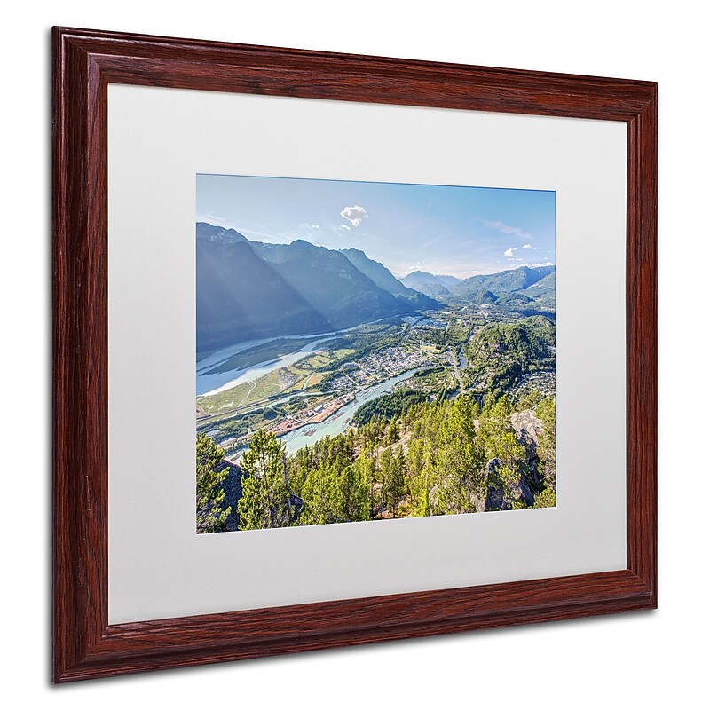 Trademark Pierre Leclerc "Squamish" Art, White Matte W/Wood Frame, 16" x 20" image 1