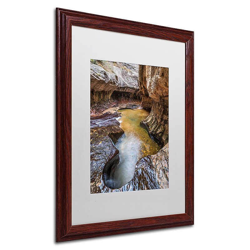 Trademark Pierre Leclerc "Subway 14mm" Art, White Matte W/Wood Frame, 16" x 20" image 1