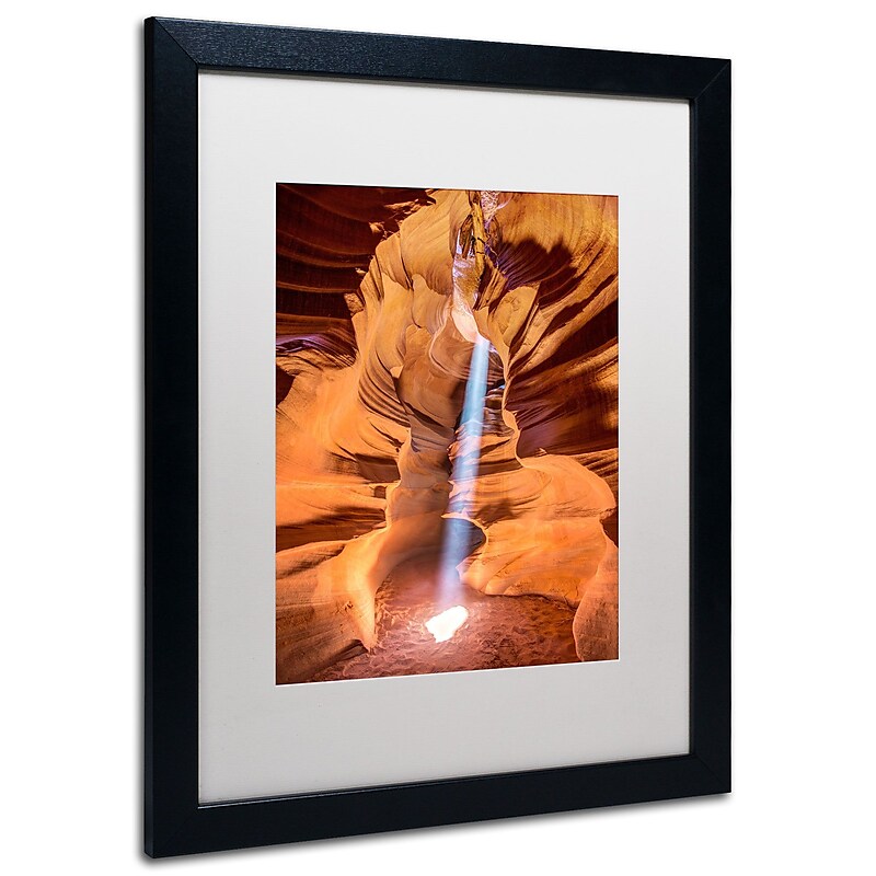 Trademark Pierre Leclerc "Sun Beam" Art, White Matte W/Black Frame, 16" x 20" image 1
