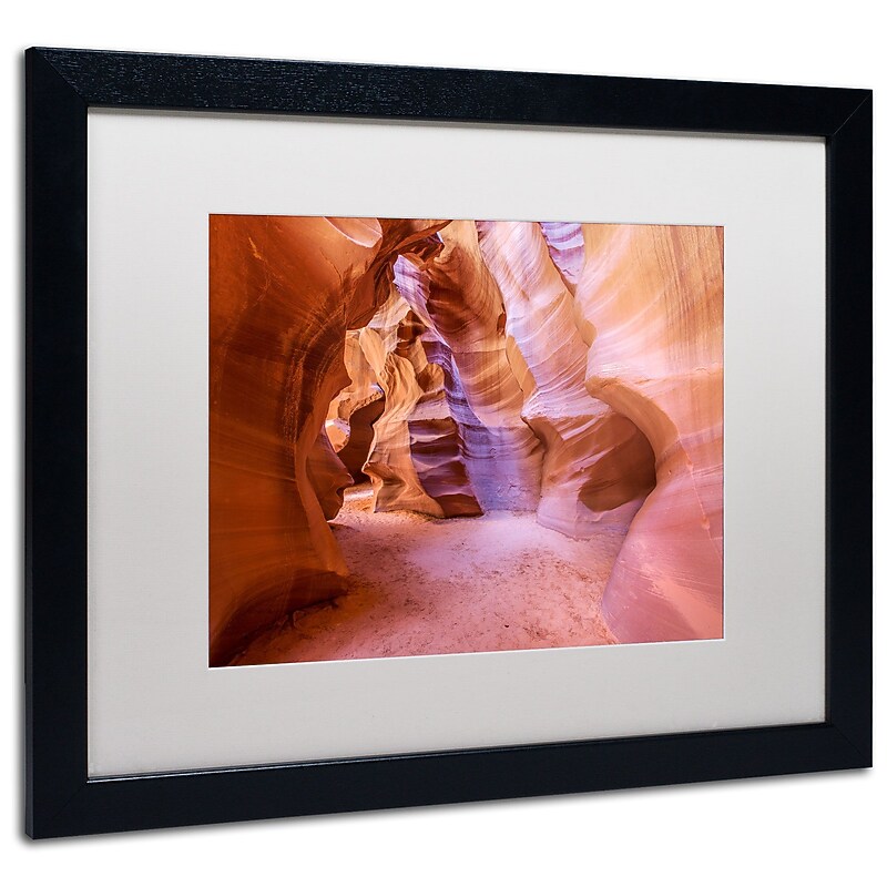 Trademark Pierre Leclerc "Upper Antelope Canyon" Art, White Matte W/Black Frame, 16" x 20" image 1
