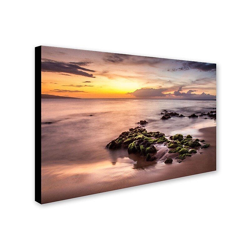 Trademark Pierre Leclerc "Wailea Sunset" Gallery-Wrapped Canvas Art, 22" x 32" image 1