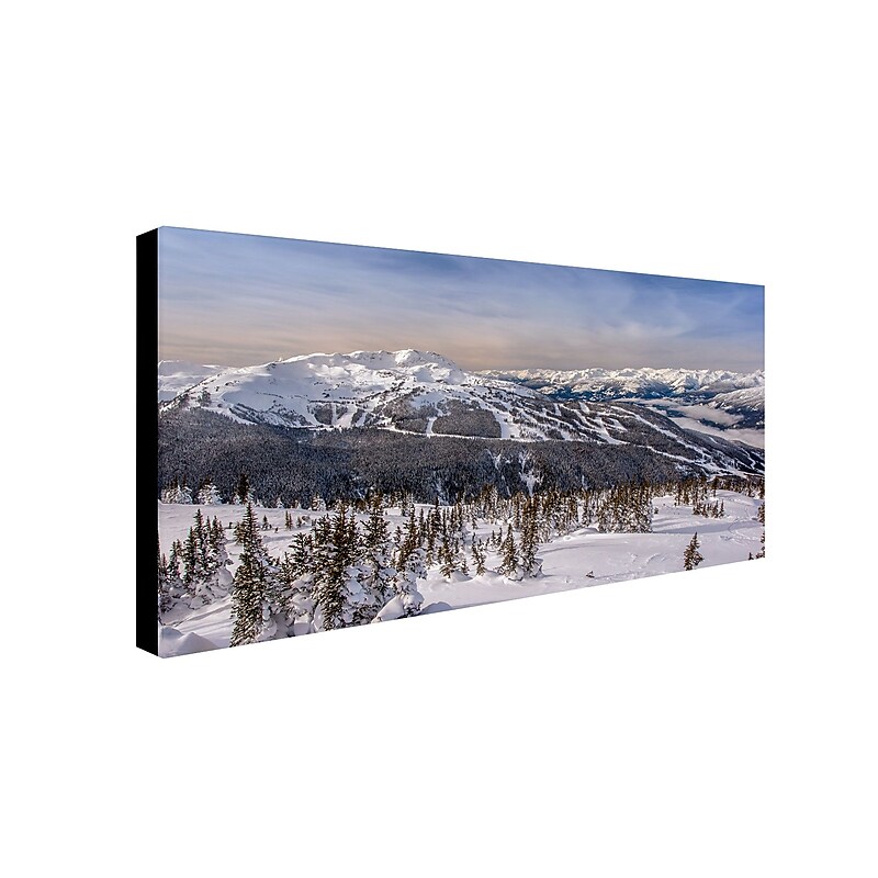 Trademark Pierre Leclerc "Whistler Winter" Gallery-Wrapped Canvas Art, 24" x 47" image 1
