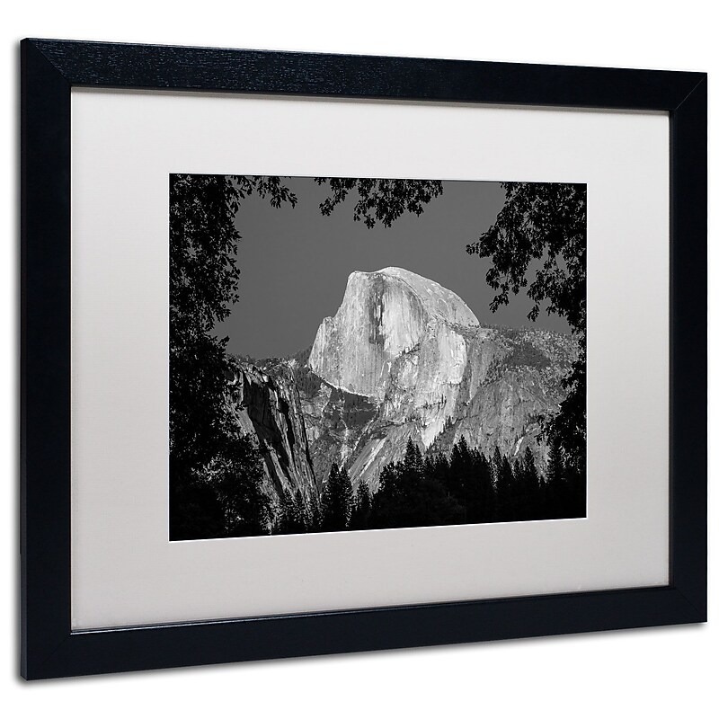 Trademark Pierre Leclerc "Yosemite BW" Art, White Matte W/Black Frame, 16" x 20" image 1