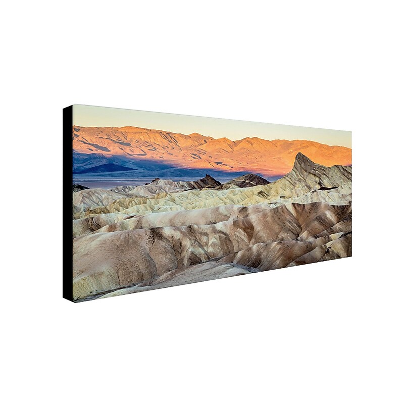 Trademark Pierre Leclerc "Zabriskie Point Sunrise" Gallery-Wrapped Canvas Art, 24" x 47" image 1