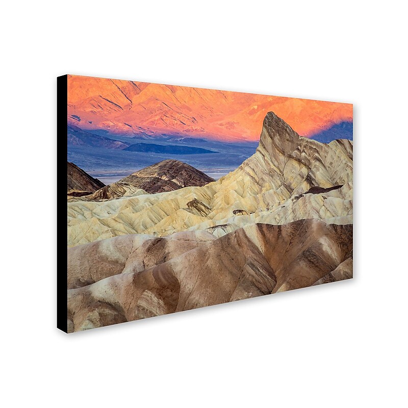 Trademark Pierre Leclerc "Zabriskie Sunrise" Gallery-Wrapped Canvas Art, 30" x 47" image 1