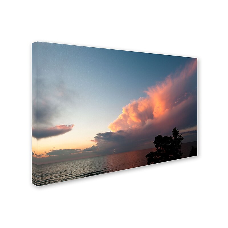 Trademark Kurt Shaffer "Summer Sunset Storm" Gallery-Wrapped Canvas Art, 16" x 24" image 1