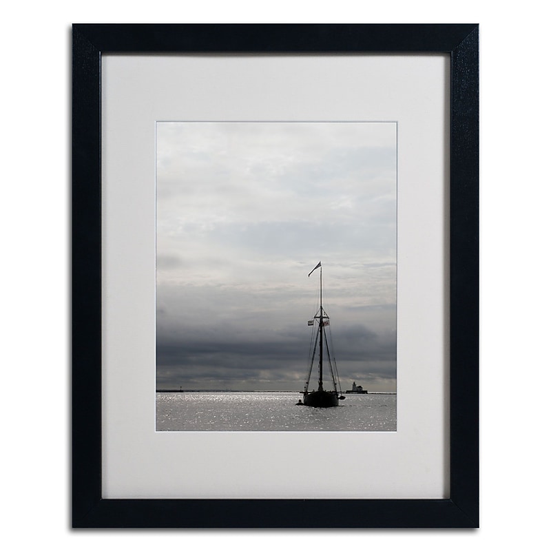 Trademark Monica Fleet "Legendary Dream" Art, White Matte W/Black Frame, 16" x 20" image 1