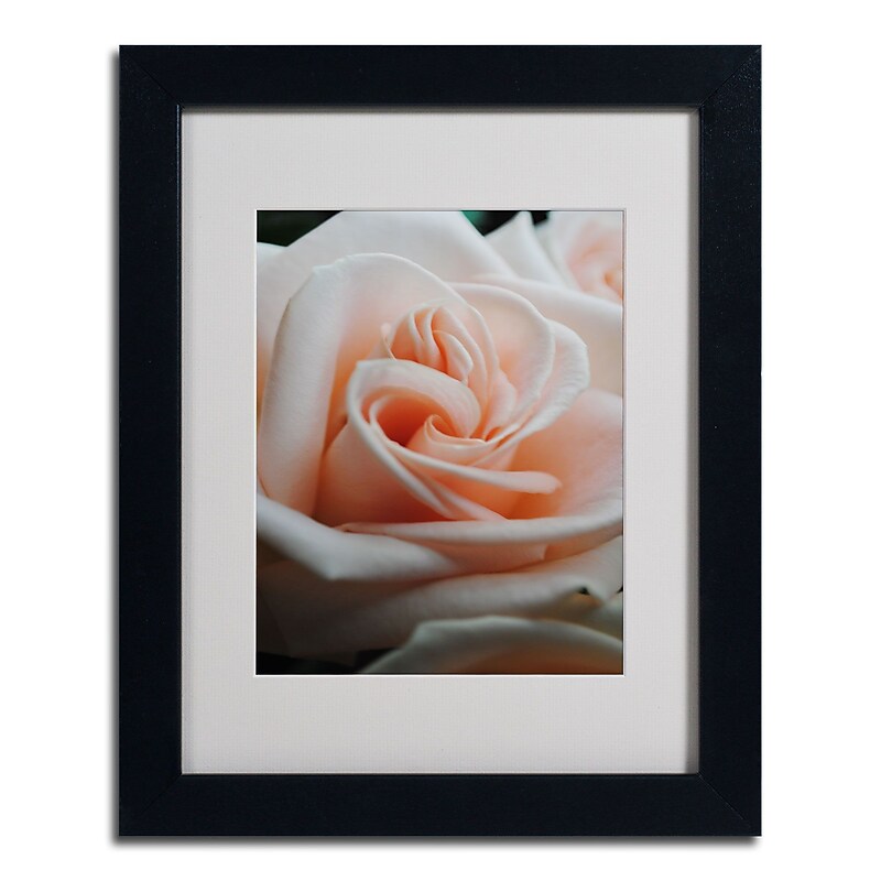 Trademark Monica Fleet "Leilani" Art, White Matte W/Black Frame, 11" x 14" image 1
