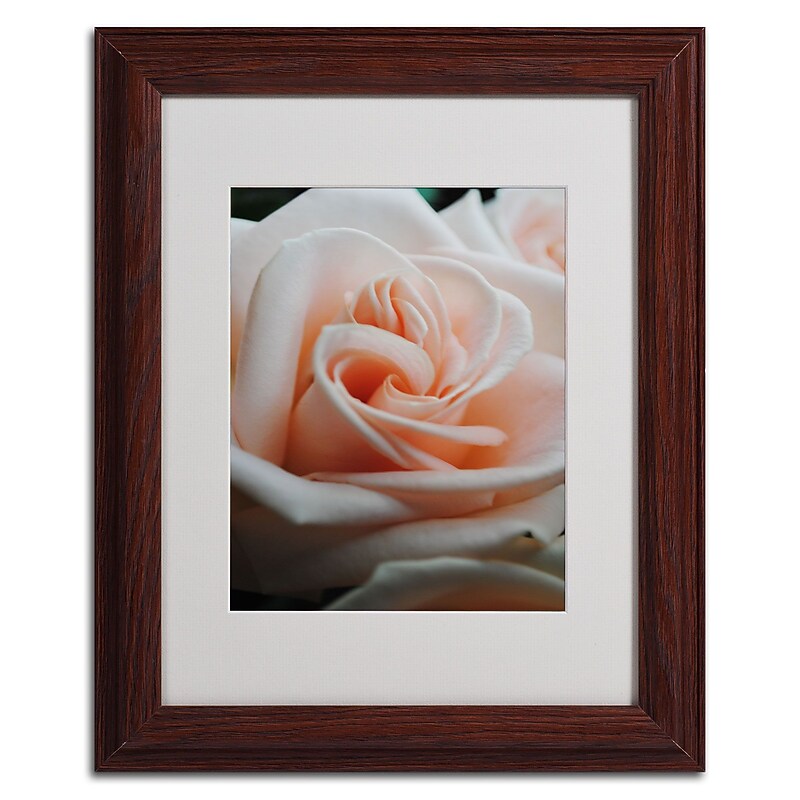 Trademark Monica Fleet "Leilani" Art, White Matte W/Wood Frame, 11" x 14" image 1